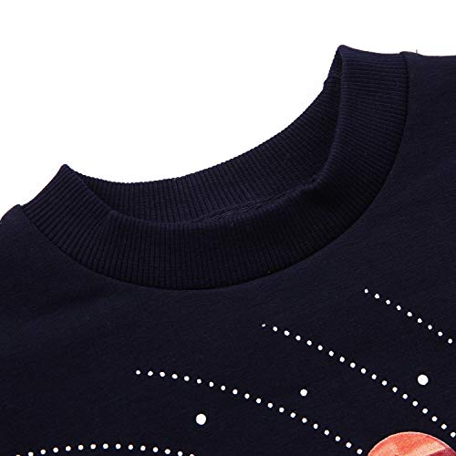 Toddler Boys Planet Sweatshirts Long Sleeve Top Outfits Crewneck Pullover Space Shirt Sweater Cartoon Tee For Kids 4T #TOP2