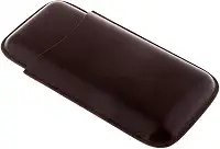 barenx Umidor de viagem para charutos bolsa de armazenamento de couro PU portátil estojo para charutos - 3 grelhas
