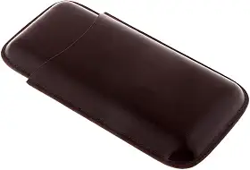 barenx Umidor de viagem para charutos bolsa de armazenamento de couro PU portátil estojo para charutos - 3 grelhas
