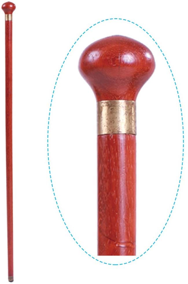 Canne en bois à tête ronde et béquilles pour hommes et femmes