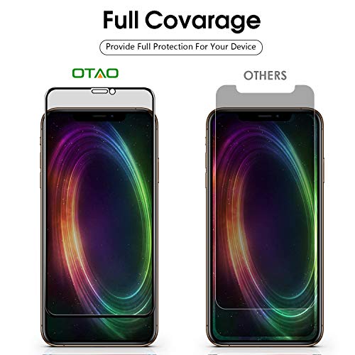 Otao Privacy Screen Protector For Iphone 11 Pro/Iphone X/Xs 5.8Inch True 28°Anti Spy Tempered Glass Full-Coverage (2 -Pack) #TOP4