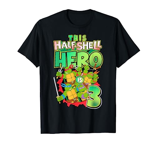 Mademark x Teenage Mutant Ninja Turtles - Teenage Mutant Ninja Turtles This Half Shell Hero is 3 T-Shirt