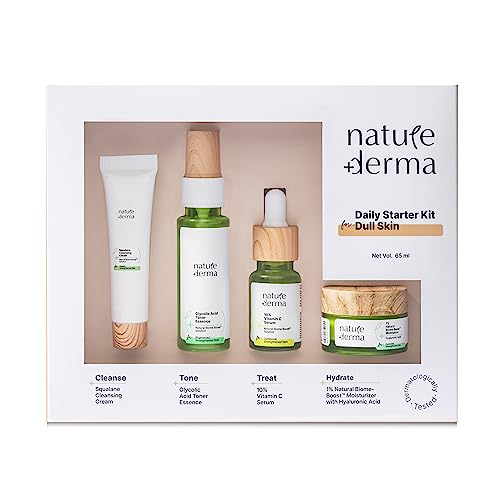 Nature Derma Daily Starter Kit For Dull Skin – Bright And Strengthened Skin With Natural Biome-Boost™ Solution
