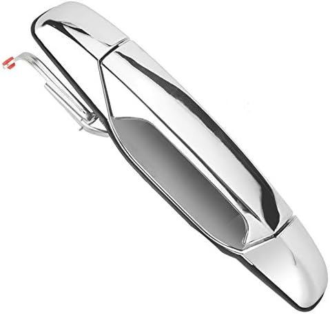 NPAUTO Exterior Door Handle Rear Left Driver Side Replacement for 2007 2008 2009 2010 2011 12 13 Chevy Silverado, Tahoe, Avalanche, Suburban, GMC Sierra, Yukon XL, Cadillac Escalade, 80105, Chrome