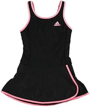 Amazon Co Jp アディダス Adidas ジュニア スカート付き ワンピース Dls00 1704 キッズ 子供 子ども Bs4815 ブラック Eピンク 150 服 ファッション小物