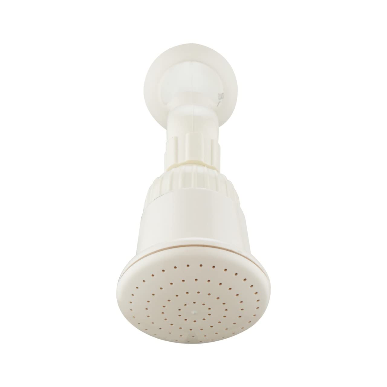 COATS Plastic Moon Overhead Shower | Round Overhead Rain Shower with Arm and Flexible Head for Bathroom - Off White