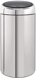 Brabantia 401060 Poubelle Twin Bin Deux Seaux Intérieurs Plastique 2 X 20 L Brilliant Steel