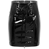 latex rock mit reißverschluss Bitte sehen Sie die Größe deutlich vor dem Kauf nach, Handwäsche kalt.