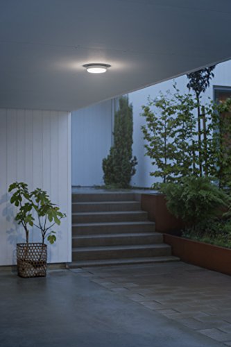 Lámpara de pared para exteriores con luz difusa Konstsmide Gnosjö de aluminio plano 3