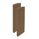 Timber Acoustics® Corner Bass Traps | Premium Low-Frequency Absorption with High-Density Roxul Rockwool | NRC 0.90 | [Set of 2] (Dark Beige, 2' x 6' x 5") gallery image