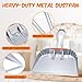 Mumufy 4 Pack Industrial Metal Dustpan 12