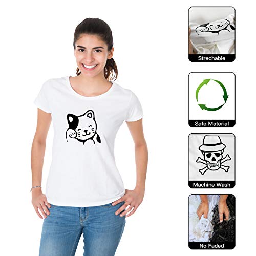 Htvront Htv Heat Transfer Vinyl Roll-12"X5Ft Black Iron On Vinyl Bundle For Cricut Silhouette Cameo & Heat Press,Easy Weed Htv Vinyl For Shirts #TOP4
