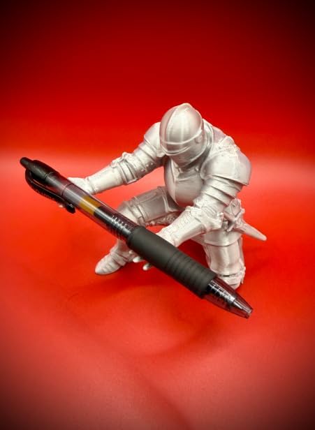 Ortaçağ Şövalyesi Kalemlik Masa Dekoru! Dekoratif Organizer | Ofis & Ev İçin Şık Kalem Tutucu, Hediye Seçeneği - The Medieval Knight Pen Holder Desk Art! - Görsel 5