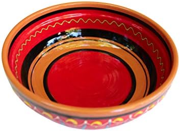 Cactus Canyon Ceramics Spanish Terracotta Deep Serving Dish, Red