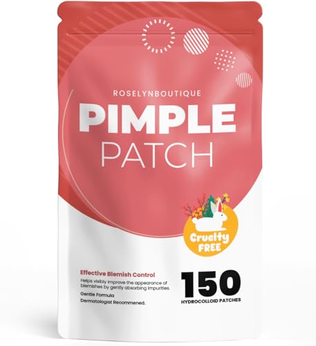 ROSELYNBOUTIQUE Pimple Patches for Face 150 Dots 4 Sizes - Pore Spot Hydrocolloid Acne Patches Skin-Friendly (150 Dots, 1, count)