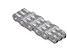 Senqcia Hi-Max AL466HMR200 SENQCIA AL466 Riveted ASME/ANSI Light Duty Leaf Chain, 6 x 6 Lacing, 200