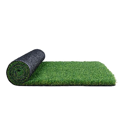 VEVOR Artifical Grass Turf, 6 x 10 ft Thick Grass Rug Indoor Outdoor, 1.38" Realistic Synthetic Grass Mat with Drainage Holes, Perfect for Patio Garden Lawn Home Backyard Dog Mats by VEVOR - Image 9