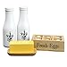 THE QUEEN'S TREASURES 11 Piece Vintage Kitchen Food Accessory, 2 Milk Bottles, Butter with Dish and Fresh Eggs with Crate. Compatible with American Girl Dolls Kitchens & Furniture