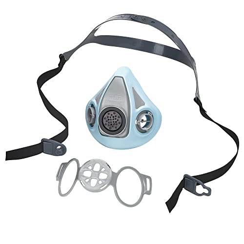 Msa 10218529 Advantage 900 Elastomeric Half-Mask Respirator - Cost Effective Replacement For Disposable Respirators, Filters Exhaled Breath, Rear Clasp And Drop-Down Head Harness - Size: Medium #TOP3