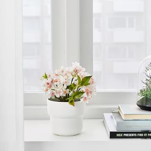 Förenlig Plant Pot, Indoor/Outdoor White, 4", Set Of 2 #TOP15