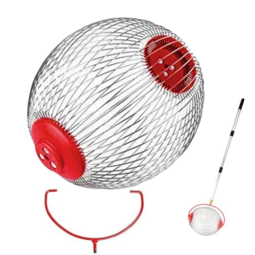 Joyivike Colector nueces, Recolector de Nueces, Cosechadora de Castañas, Colector de Frutas de árvore, Recogedor Castañas, Recogedor de Frutas Ajustable, Ligero, para Exteriores, Recogedor Manual, S