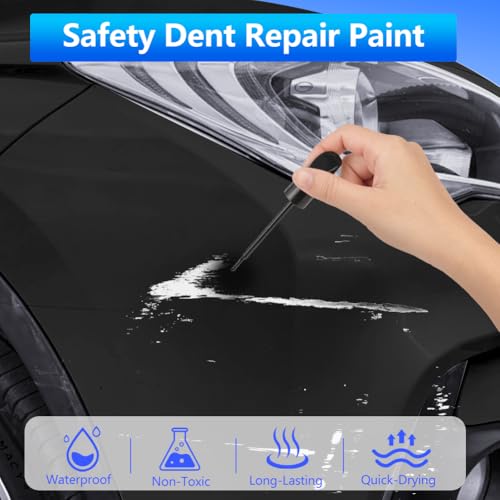 flintronic Lackstift Auto, Auto Kratzer Reparatur Stift, Lackstifte für Reparaturmittel, Lack Reparatur, Auto-Felgen Kratz Entferner und Farbtropfen an Autos,Motorrädern,Fahrrädern (Schwarz)