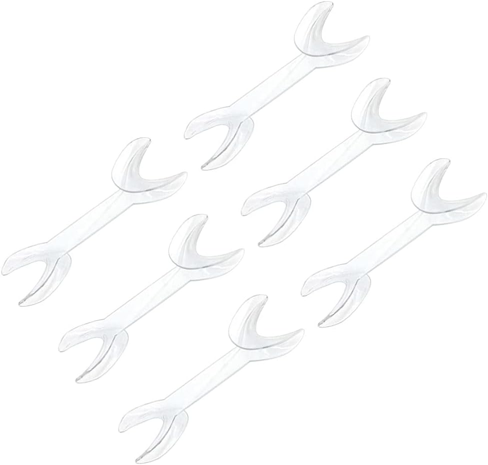Healifty Disposable Mouth Opener 6 Pcs Double-Headed Mouth Retractors Pc Material Oral Support Flarator for Clinic Examination and Teeth Treatment