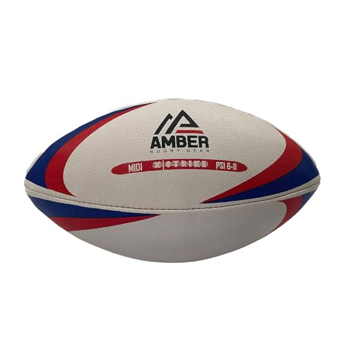 Amber Sports Recreational Midi Ball with Non-Slip Surface for All-Weather Use - Official Size and Weight for Match or Training