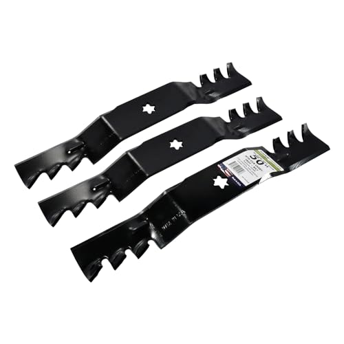 MaxPower 561545XB 3-Blade Commercial Mulching Set for Many 50" Cut MTD, Cub Cadet, Replaces OEM no. 742-04053, 942-04053,Black by Maxpower - Used condition - Image 6