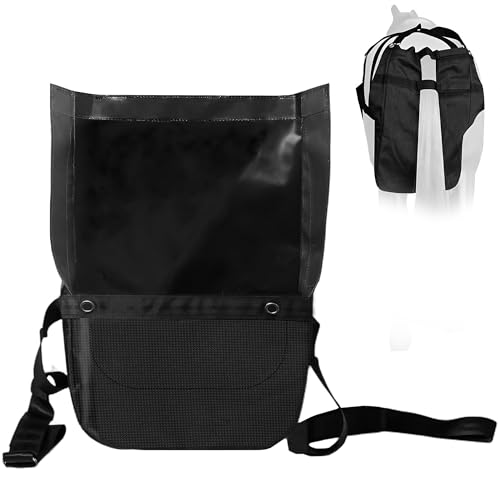 THOUSAND SUNNY Oxford Horse Poop Bag Catcher, Reusable Heavy Duty Horse Manure Bag with Adjustable Buckles Racecourse Farm Street Riding for 47"- 56" Tall