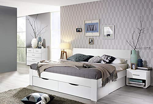 Stauraumbett 140×200 mit Unterbau von Rauch Möbel Flexx