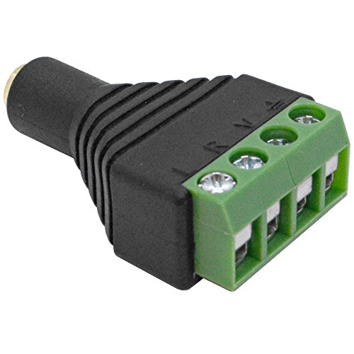 Seismic Audio SAPT532 par conector 3.5mm TRRS hembra miniatura 3