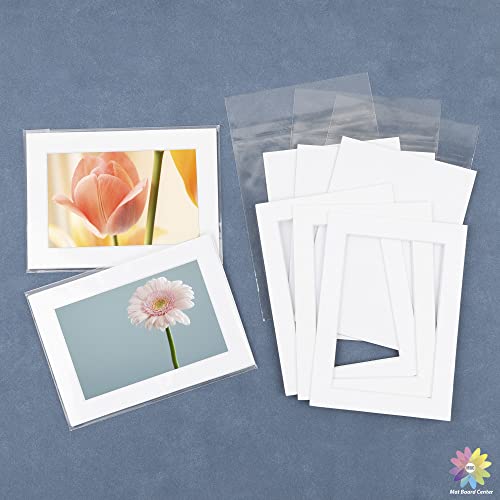 Mat Board Center, Pack of 10 16x20 Photo Mat + Backing + Bag, Pre Cut mat Board Show kit for 11x14 Photo, White Core for Framing Pictures, Prints, Artworks(White) by MBC MAT BOARD CENTER - Image 7