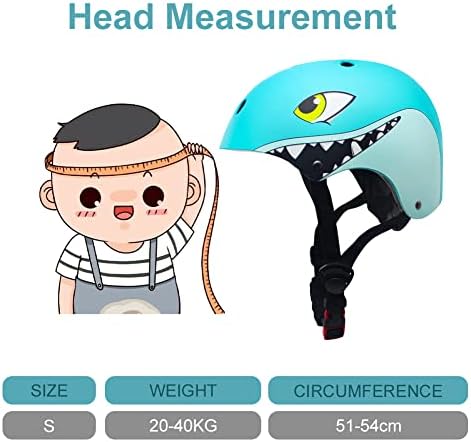 Kids Helmet Boys Girls Lightweight Bike Helmet for Cycling Scooter Skating, Multi-Sport Safety Toys 2 3 4 5 Years Old Children Cute Cartoon Adjustable Helmet