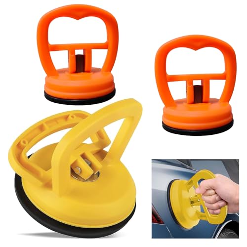 ANBOO 3 Pièce Ventouse Carrosserie,Debosselage Carrosserie,Outils de Kit Debosselage Carrosserie,Extracteur Bosses Voiture,Outillage Mecanique Auto pour Carrosserie Voiture, Verre, Écran