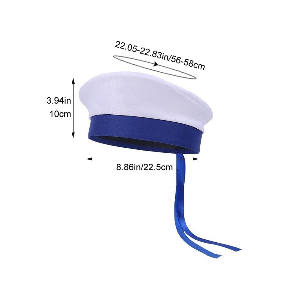 Amazon.co.jp: 帽子 海軍セーラー 船員 水兵 キャプテン キャップ 調節