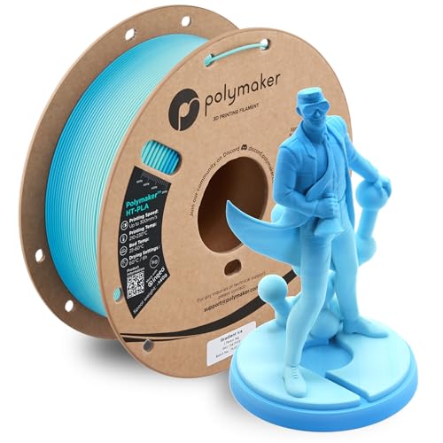 Polymaker HT-PLA Filament 1.75mm Gradient Ice, High Temp PLA for 3D Printing, Heat Stable up to 150°C, Easy to Print, Works with Most FDM Printers, 1kg Spool by Polymaker - Used condition - CA$19.68