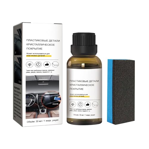 UncleS 30 ml Pulido Recubrimiento de Plástico Recubrimiento Renovador Con Esponja Agente Restaurante Para Piezas De Plástico Automático Acondicionador De Cuero