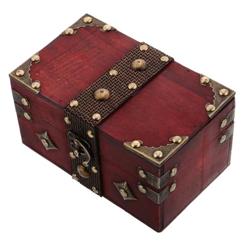 Coffre à trésors avec fermoir Healeved boîte de rangement bijoux bois - 2