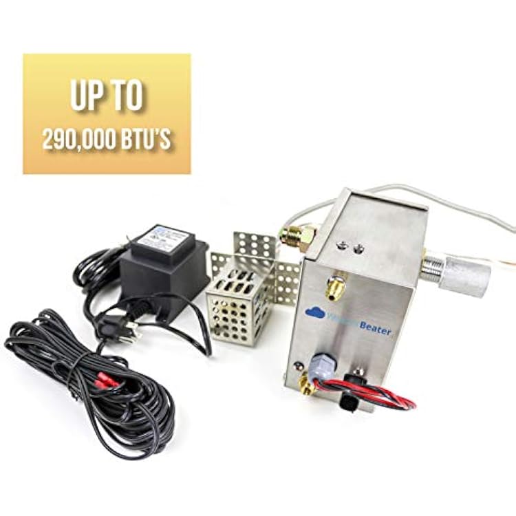 260K BTU Professional Electronic Fire Control System - Premium Automatic Ignition Module for Fire Pits Tables - Natural Gas Propane Compatible