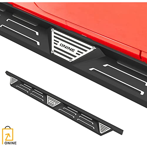 Onine Running Boards Custom Fit 2020-2023 Jeep Gladiator Jt 4 Doors Drop Step Nerf Bar Side Step Rock Slider, Textured Black #TOP5