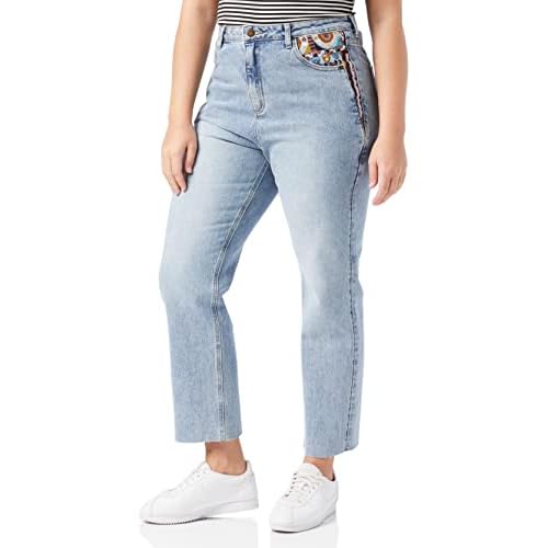 Desigual Womens Denim_Rivers Jeans, Blue, 36
