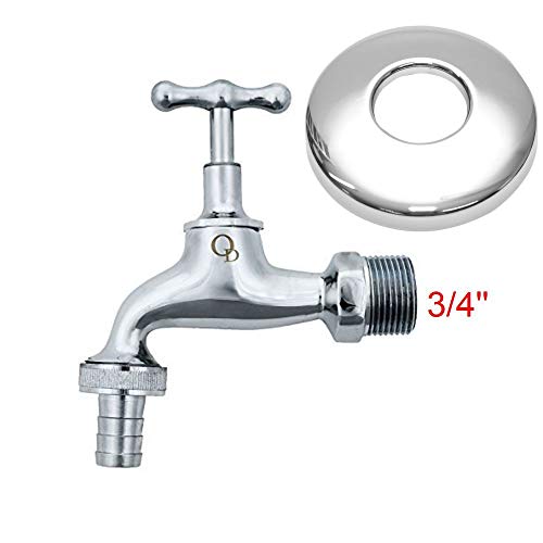 Grifo de jardín cromado de alta calidad + enchufe de manguera de jardín