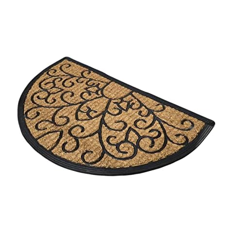 Design 3 Coconut Door Mat Semi-Circular 45 x 75 cm Cover