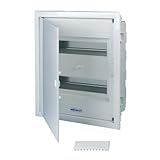 unterverteilung elektroinstallation - IP 40 REV Ritter 0515502555 Kleinverteiler Unterputz mit Tür 2-reihig, weiß