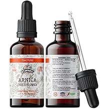 Arnica Tincture, Organic Arnica Extract Arnica Montana Dried Flower Herbal Supplement, Non-GMO in Cold-Pressed Organic Vegetable Glycerin, 700 mg, 2 oz 60 ml