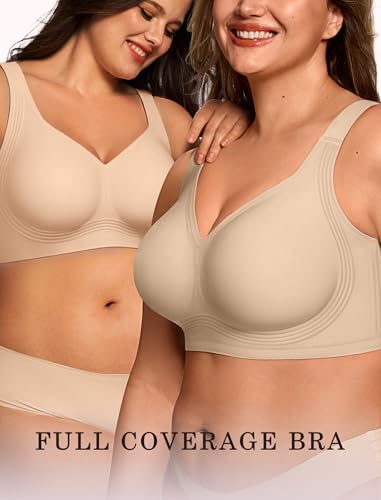 Image of OEAK Womens Wireless Jelly Bras Plus Size Support Push Up Comfortable Bra