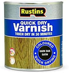 Rustins VSDO500 Quick Dry Varnish Dark Oak 500ml