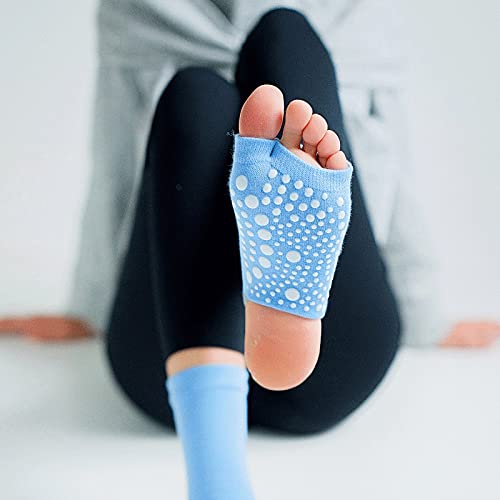 Lsdjgdde Yoga Socks Silicone Non Slip Quick- Dry Pilates Sock Foot Heel Cotton Ventilation Two Toe Ballet Dance Sock For Women (Color : Green, Size : Eu35-43 Us 4.5-8.5) #TOP4