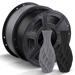 ANYCUBIC PLA 2 pack (2kg), Black/Gray. (Lightning Deal)